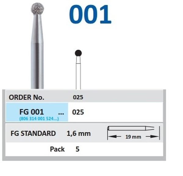 DIAMANT FG 001-025 5 STK HORICO