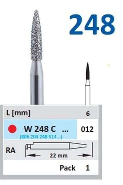 DIAMANT VS 248C-012 STK RØD RING HORICO