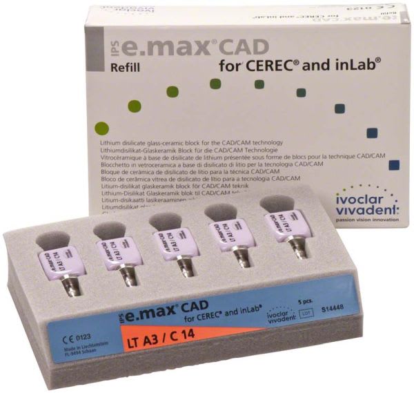 E.MAX CAD CEREC/inLab LT A3 C14 5 STK