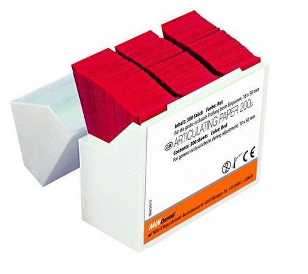 ARTIKULASJONSPAPIR 200my RØD 300 STK M+W