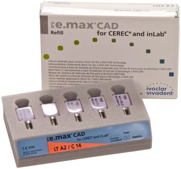 E.MAX CAD CEREC/inLab LT A2 C14 5 STK