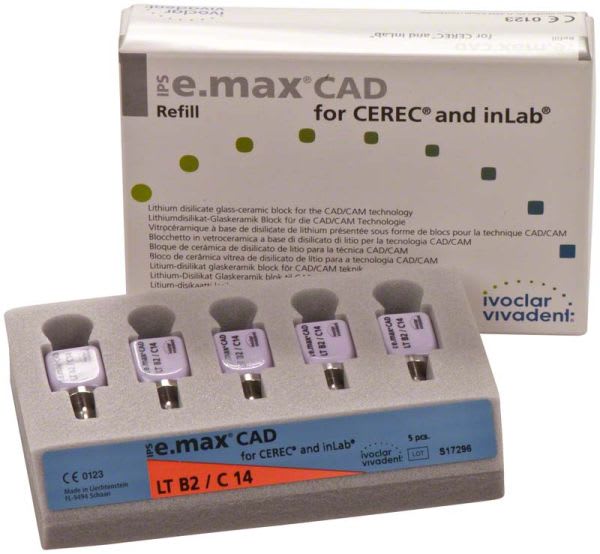 E.MAX CAD CEREC/inLab LT B2 C14 5 STK