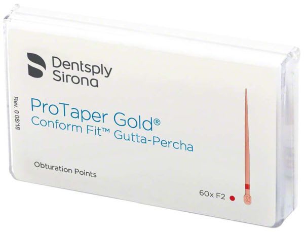 PROTAPER GOLD GUTTAPERKA F2 RØD 60 STK MAILLEFER