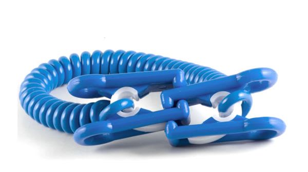 SERVIETTLENKE JUMBO SPIRAL BLÅ PLAST STK