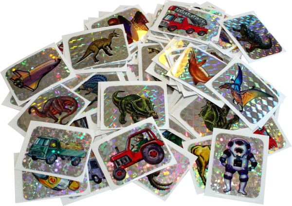 LEKER GUTTE MIX KLISTREMERKER 144 STK