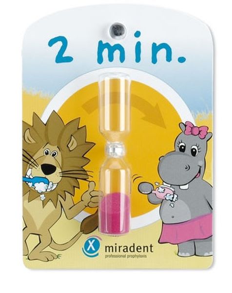 LEKER TIMEGLASS 2 MIN M/SUGEKOPP STK