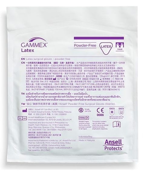 OPERASJONSHANSKER GAMMEX 7.5 LATEX U/PUDDER PAR