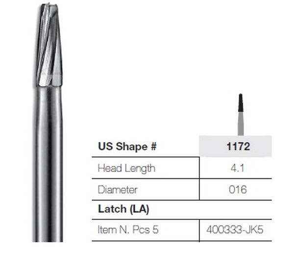 HARDMETALLBOR JET FISSUR VS 1172-016 KONISK RT 5 STK KERR
