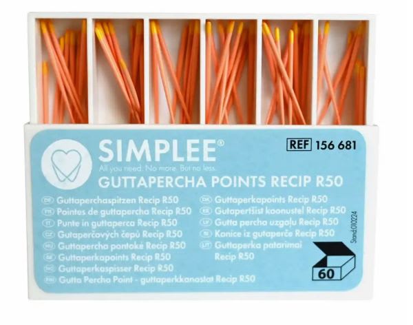 SIMPLEE GUTTAPERKA POINTS RECIP R50 60 STK