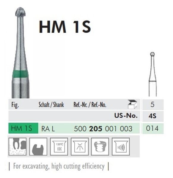 HARDMETALLBOR RUND VS 1S-014 LANG 5 STK MEISINGER