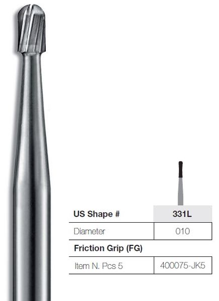 HARDMETALLBOR JET AMALGAM FG 331L-010 PÆRE 5 STK KERR