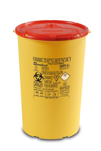 KANYLESAMLER SAFETY CONTAINER 4 LITER