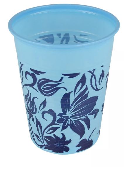 BEGER BLÅ MED BLOMSTER 18CL 1000 STK MONOART