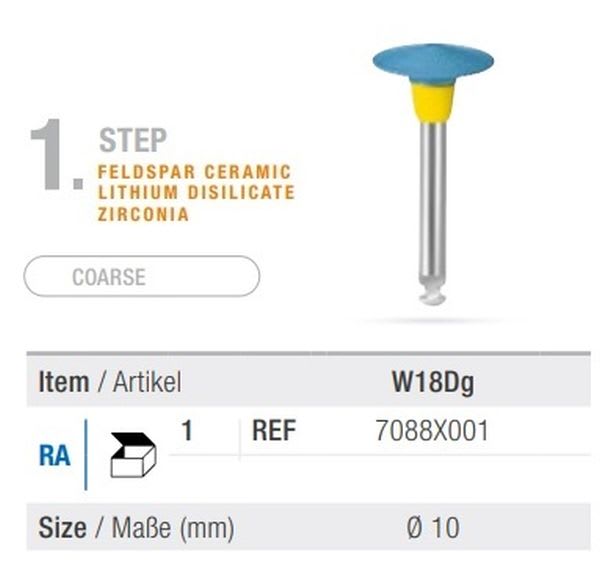 EVE DIAPOL GROV VS 18DG STK PORSELEN POLERER