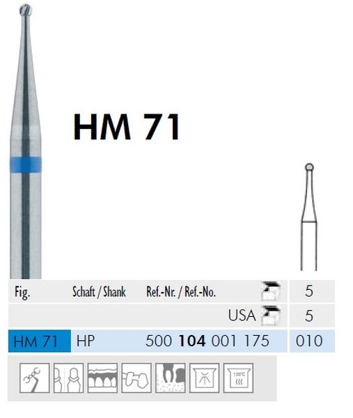 HARDMETALLBOR RUND HS HM71-010 5STK MEISINGER