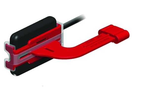 SENSORHOLDER XCP-DS HORISONTAL BW 2 STK RØD UTEN RING/STANG