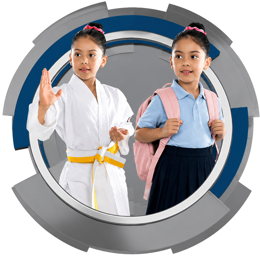 Children participating in the Rober Sport Karate Academy program
