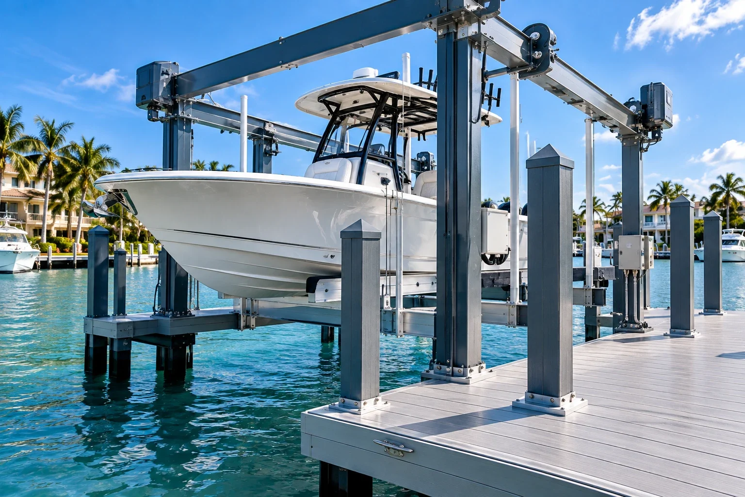 Dock and boat-lift components