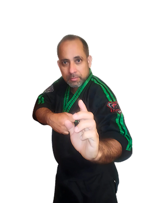 Foto en primer plano del profesional Rafa Carriet miembro del dojo OKAMI