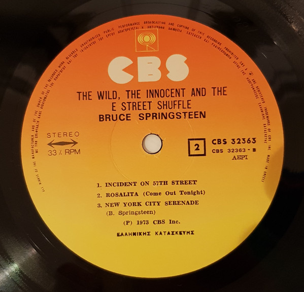 The Wild, The Innocent & The E Street Shuffle  - Other Image