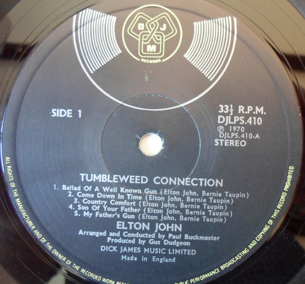 Tumbleweed Connection - Other Image