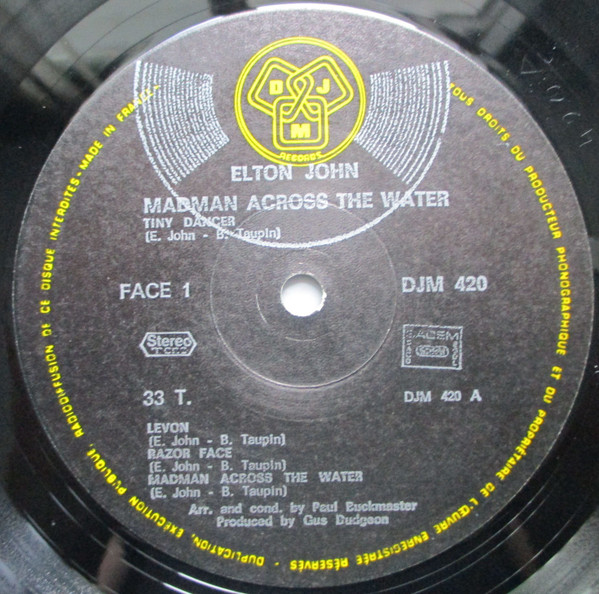 Madman Across The Water - Other Image