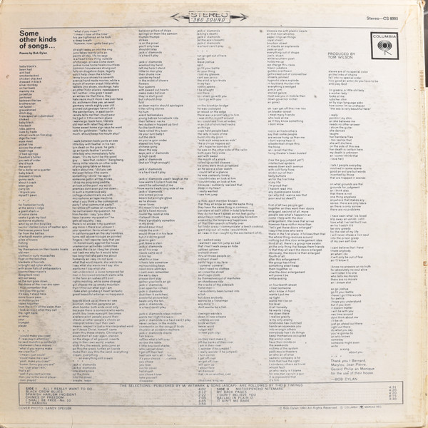 Another Side Of Bob Dylan - Other Image