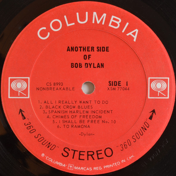 Another Side Of Bob Dylan - Other Image