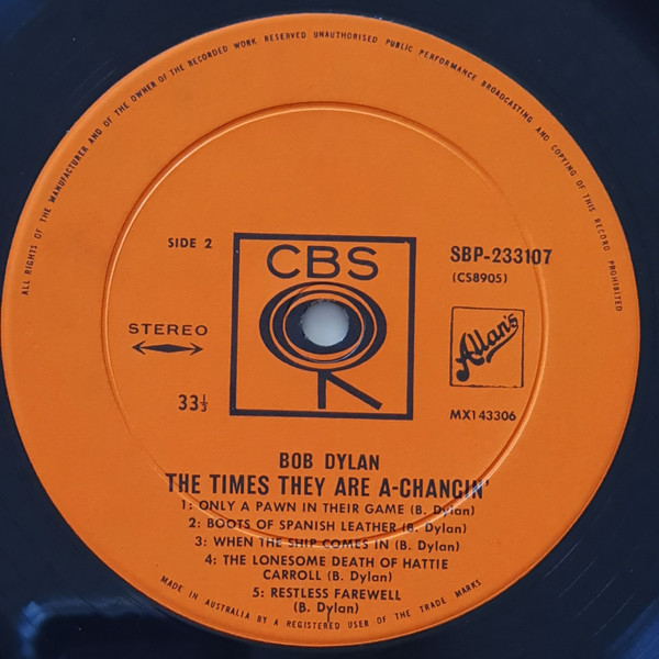 The Times They Are A-Changin' - Other Image