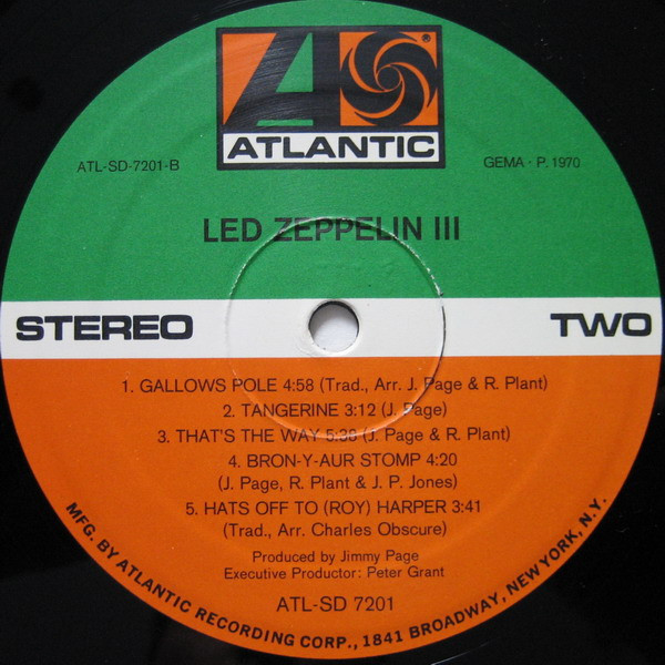 Led Zeppelin III - Other Image