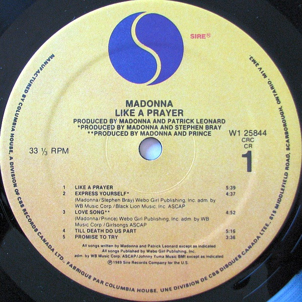 Like A Prayer - Other Image