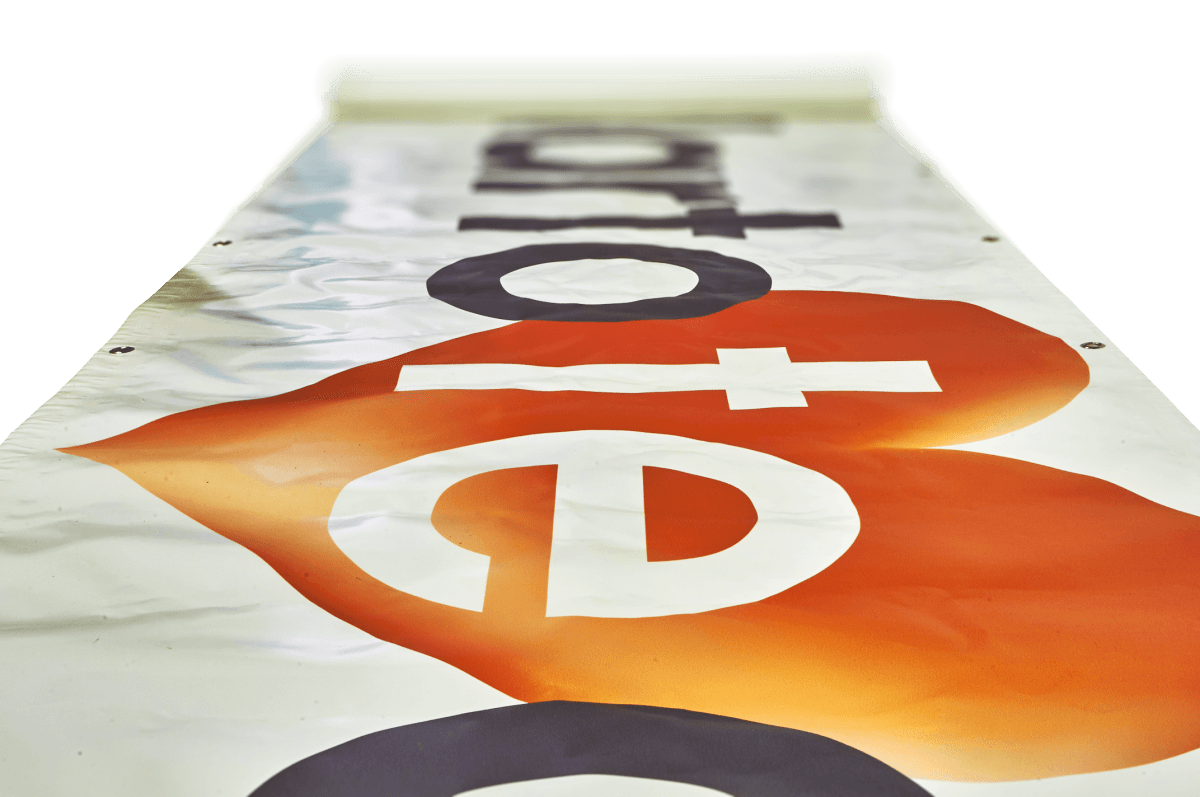 striscioni personalizzati in tessuto di poliestere o pvc