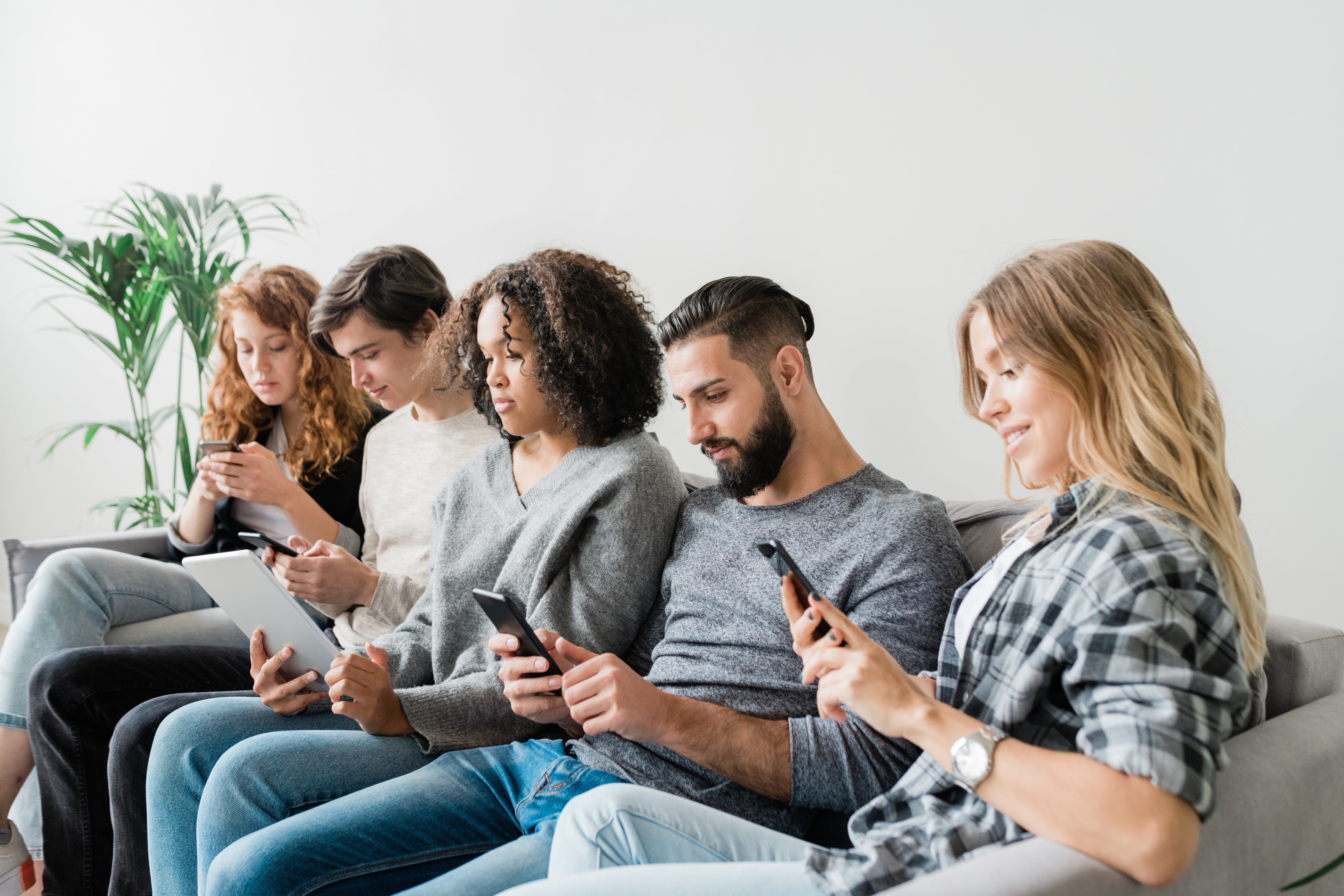 People Scrolling on their phone
