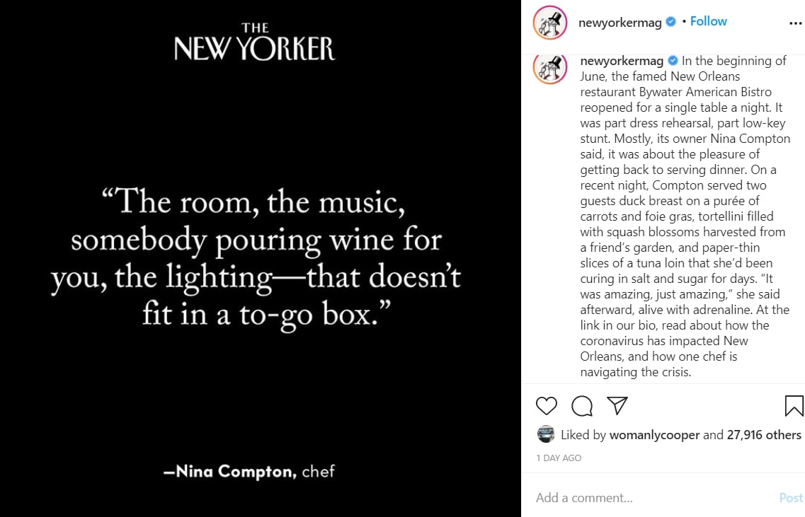 instagram caption the new yorker