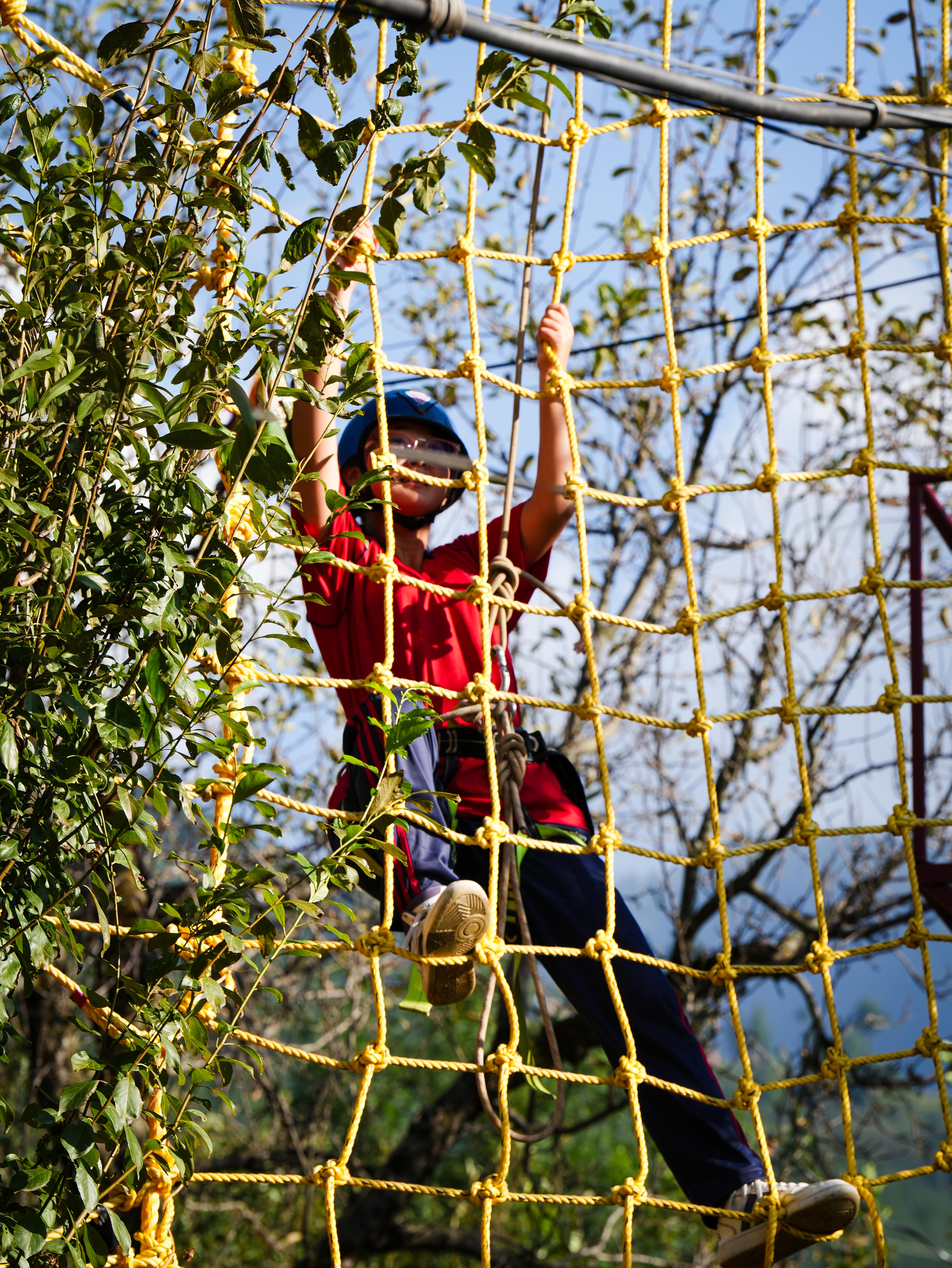 Mountaineers reaching a snowy summit