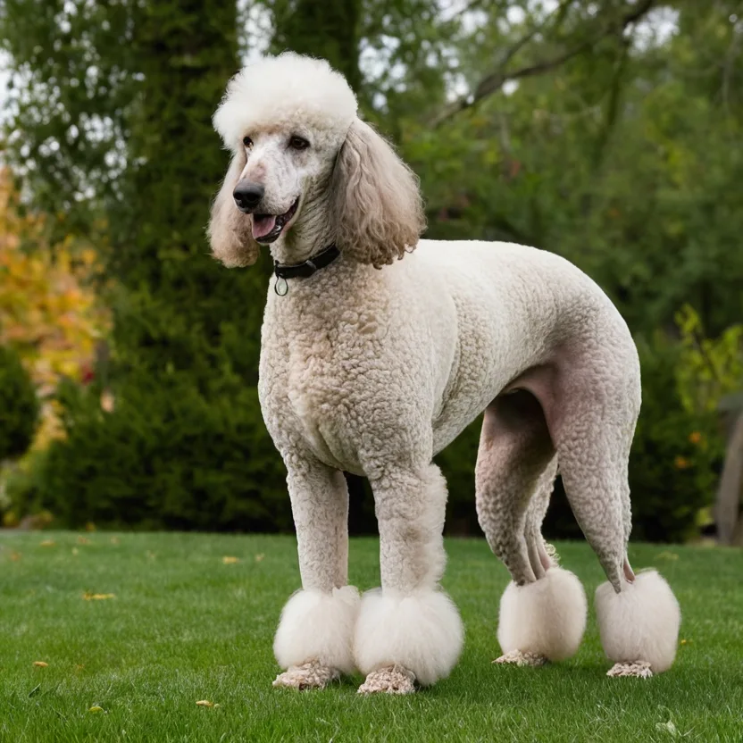 Елегантен кралски пудел с перфектно поддържана козина