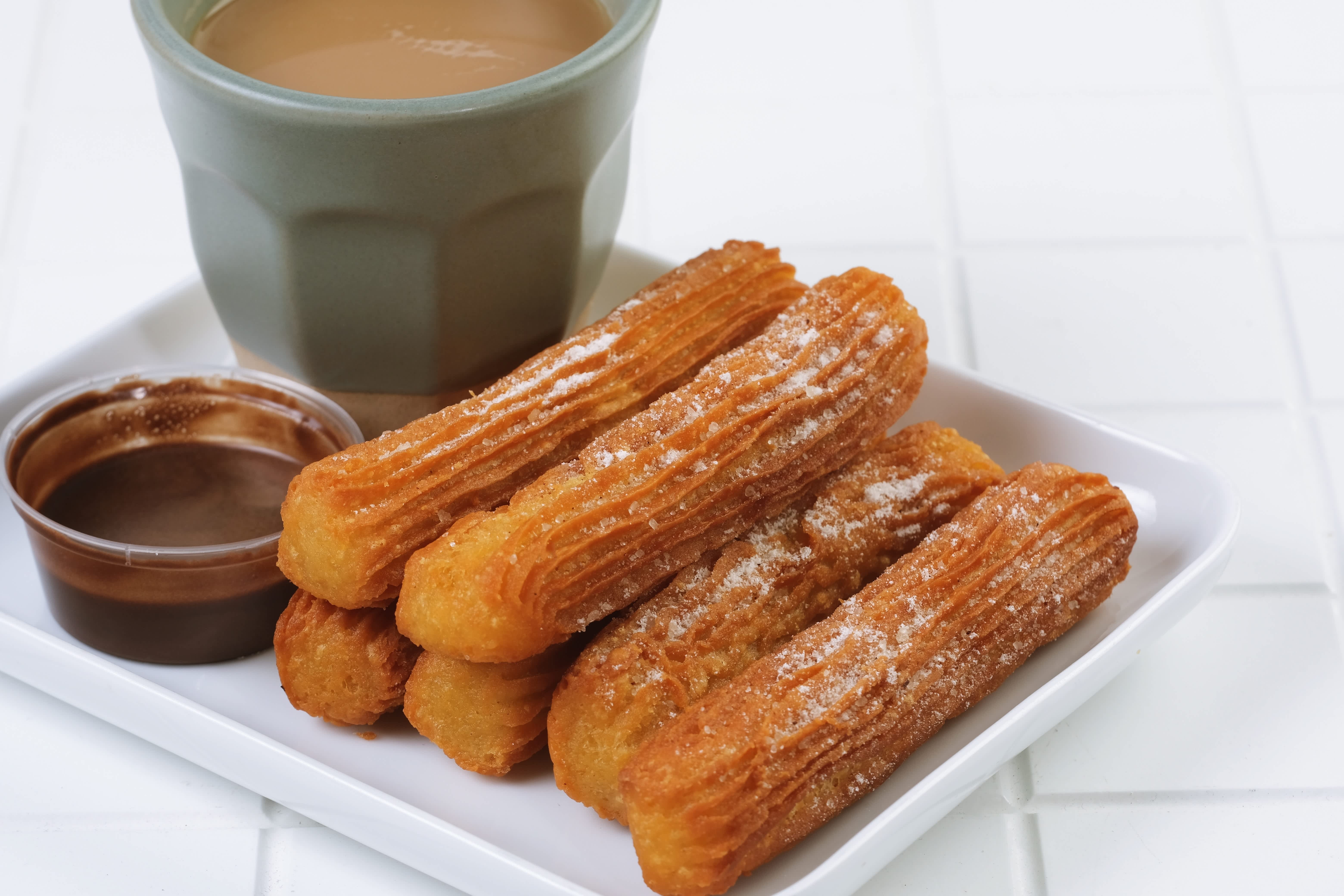 Cinnamon-sugar croffles