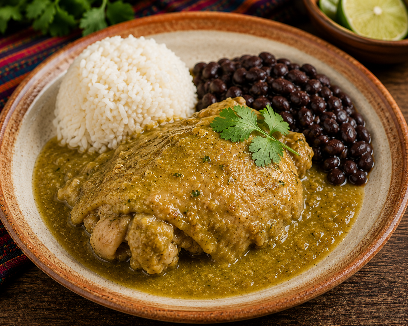 Pollo en salsa verde