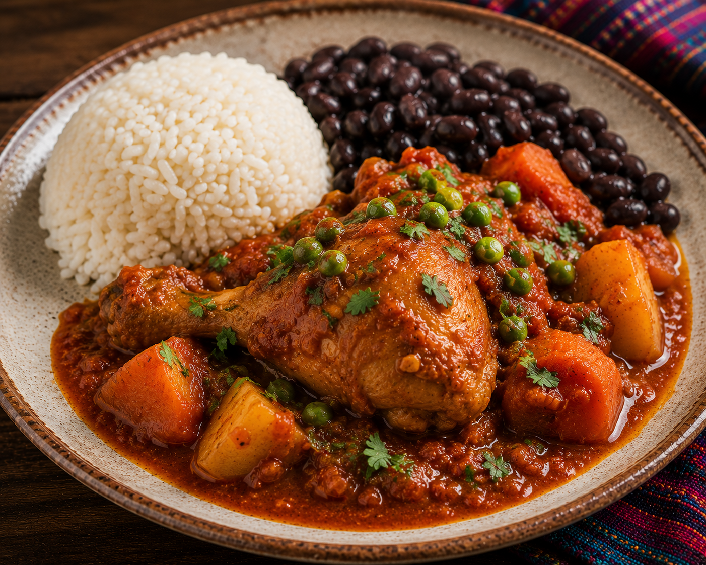 Pollo con Habichuela