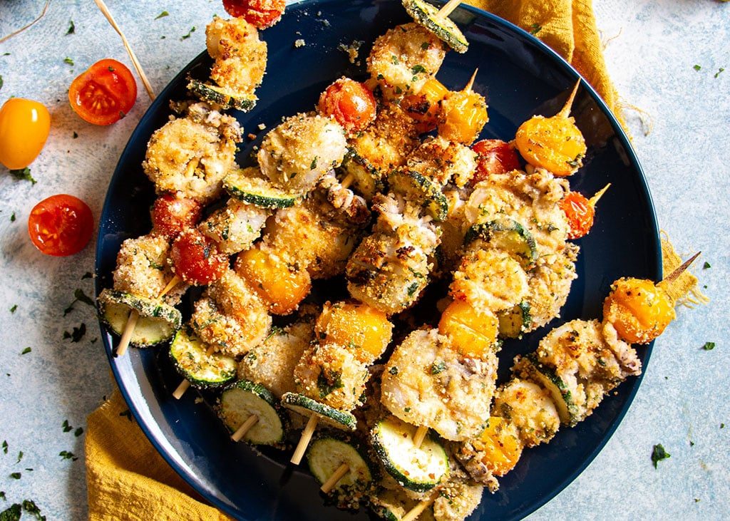 Spiedini di Pesce alla Griglia