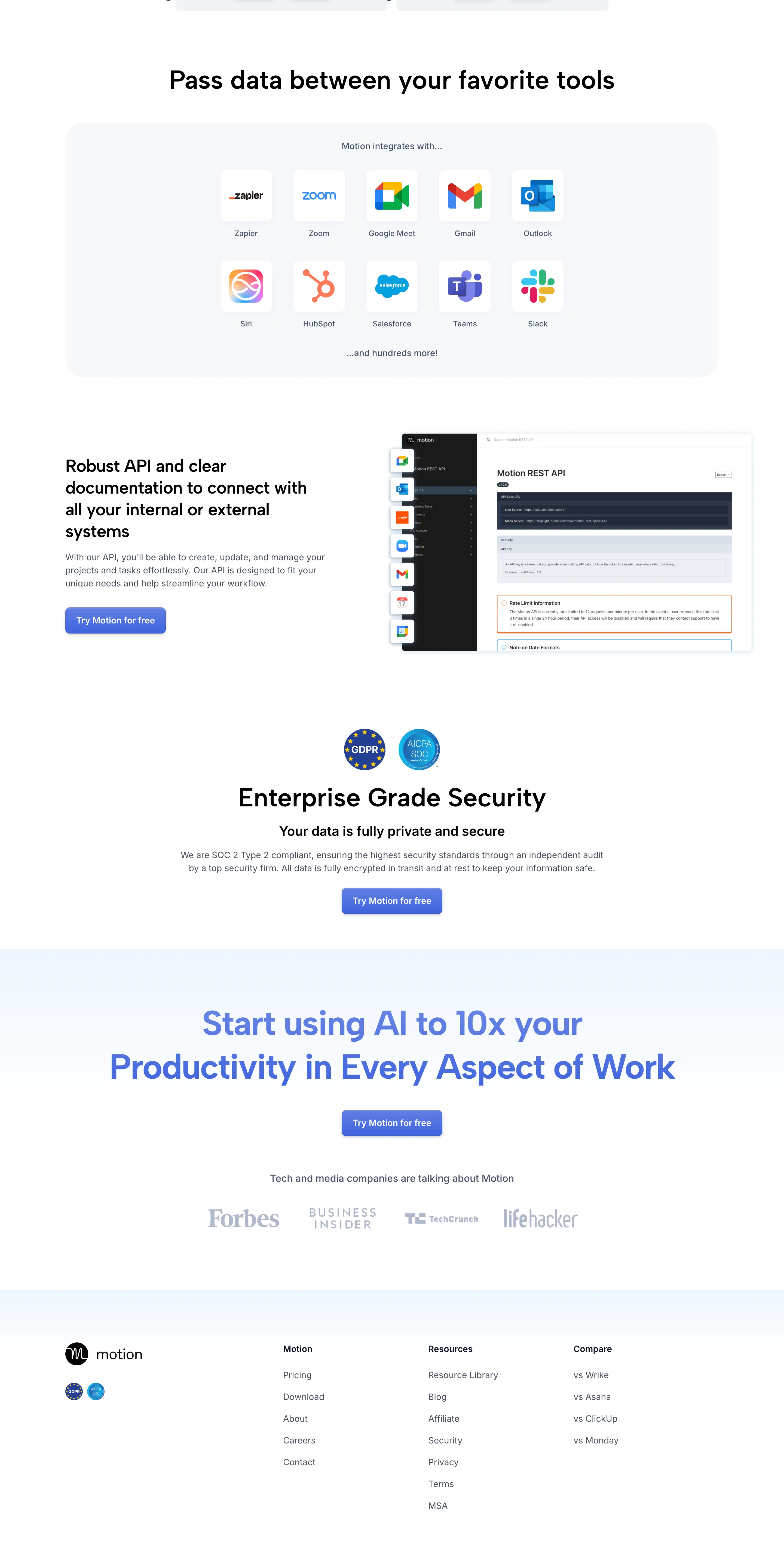 usemotion.com landing page screenshot