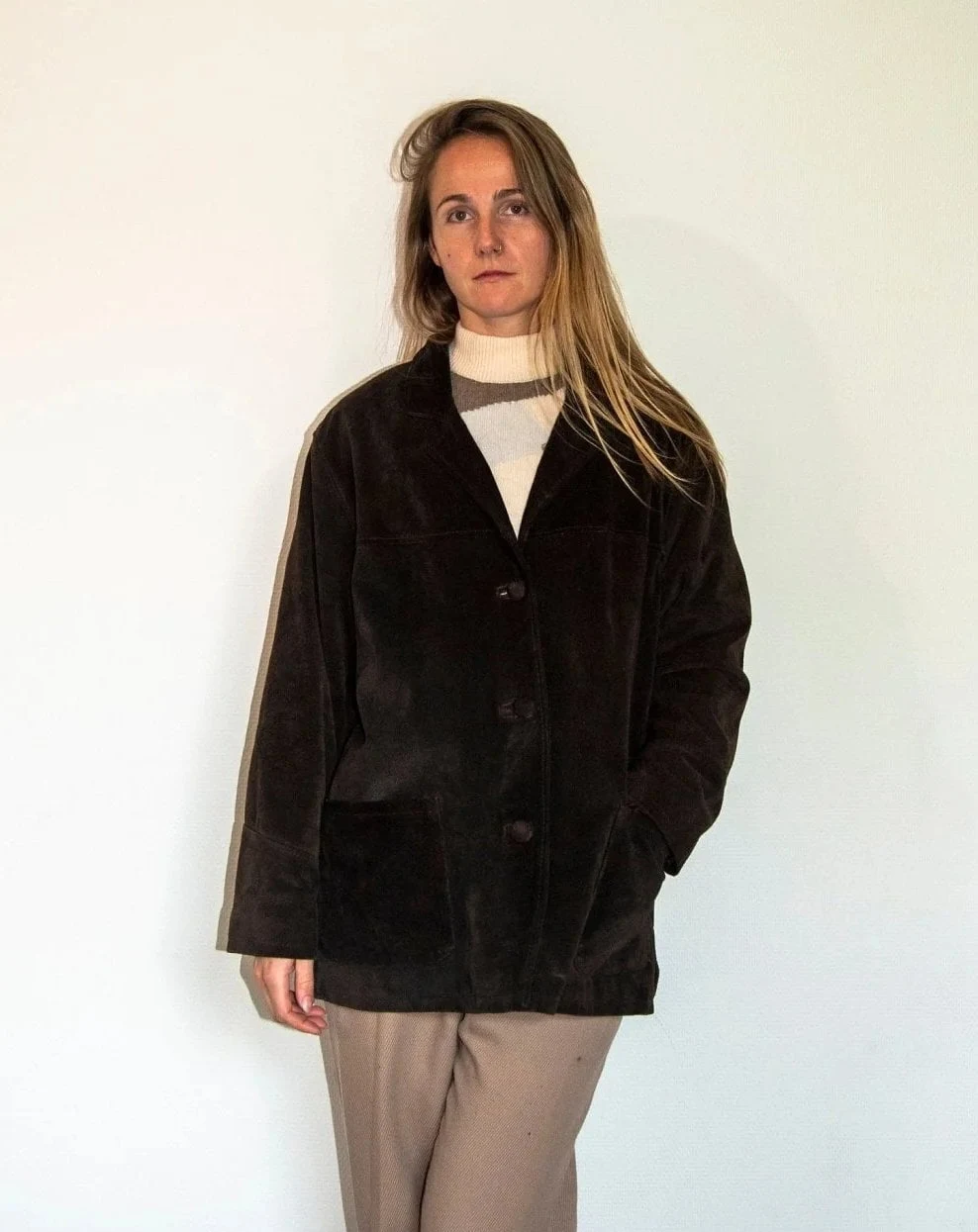 Exquisite 1970's Dark Brown Suede Jacket | Fall and Winter Coat | Unisex | Capsule Wardrobe Jacket | Made in Italy Exquisite 1970's Dark Brown Suede Jacket | Fall and Winter Coat | Unisex | Capsule Wardrobe Jacket | Made in Italy