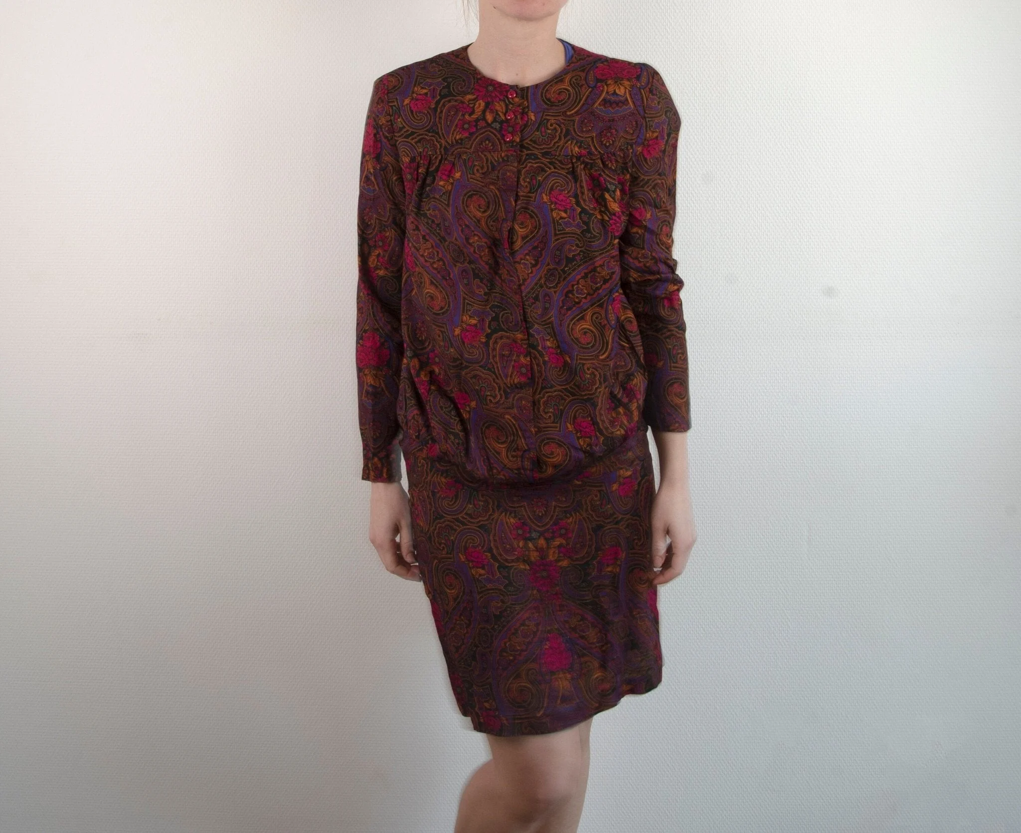 vintage-floral-longsleeve-bubbledress-70s-style-made-in-usa-size-8-923464