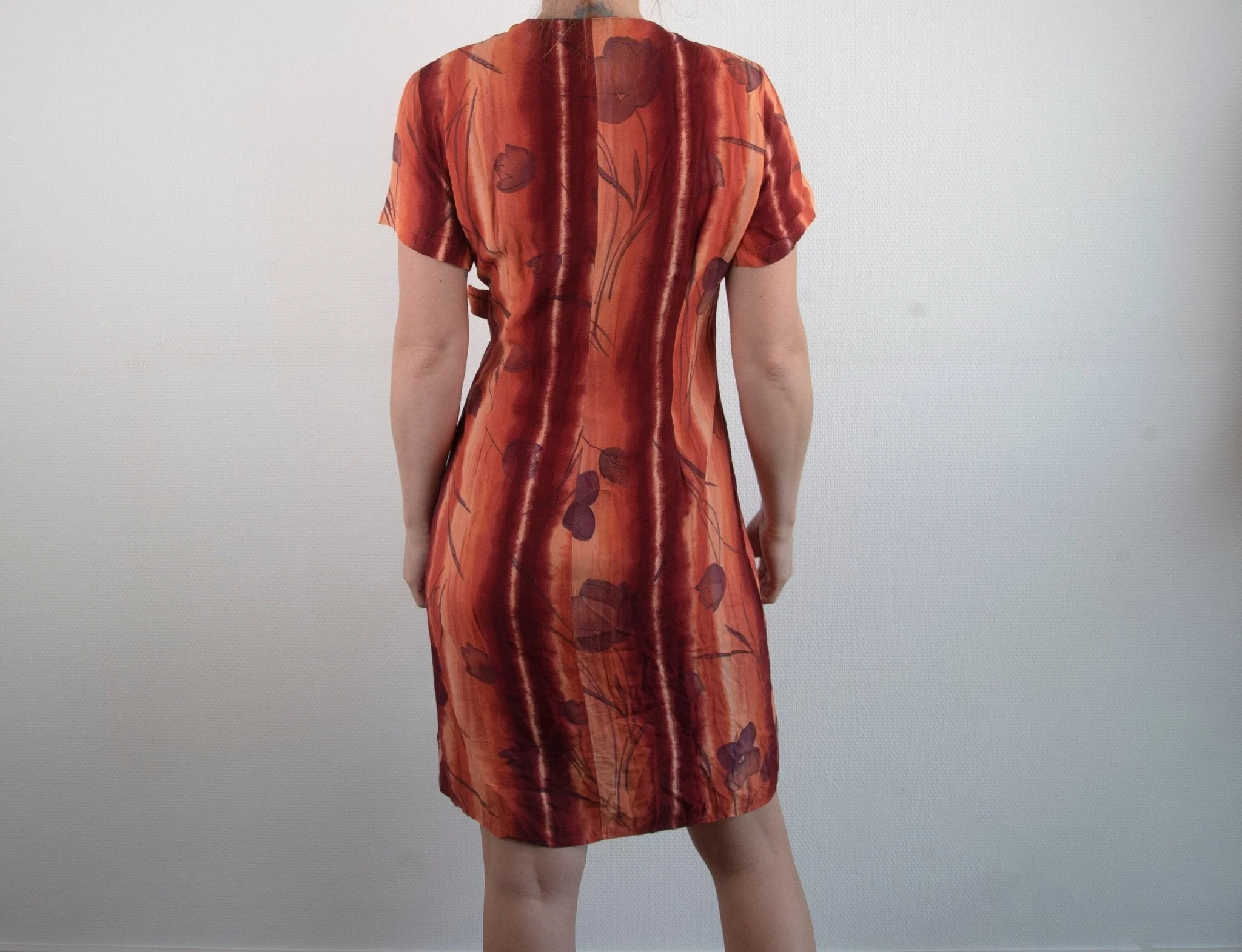 vintage-1970s-wrap-dress-floral-orange-philip-simon-made-in-france-size-810-956086