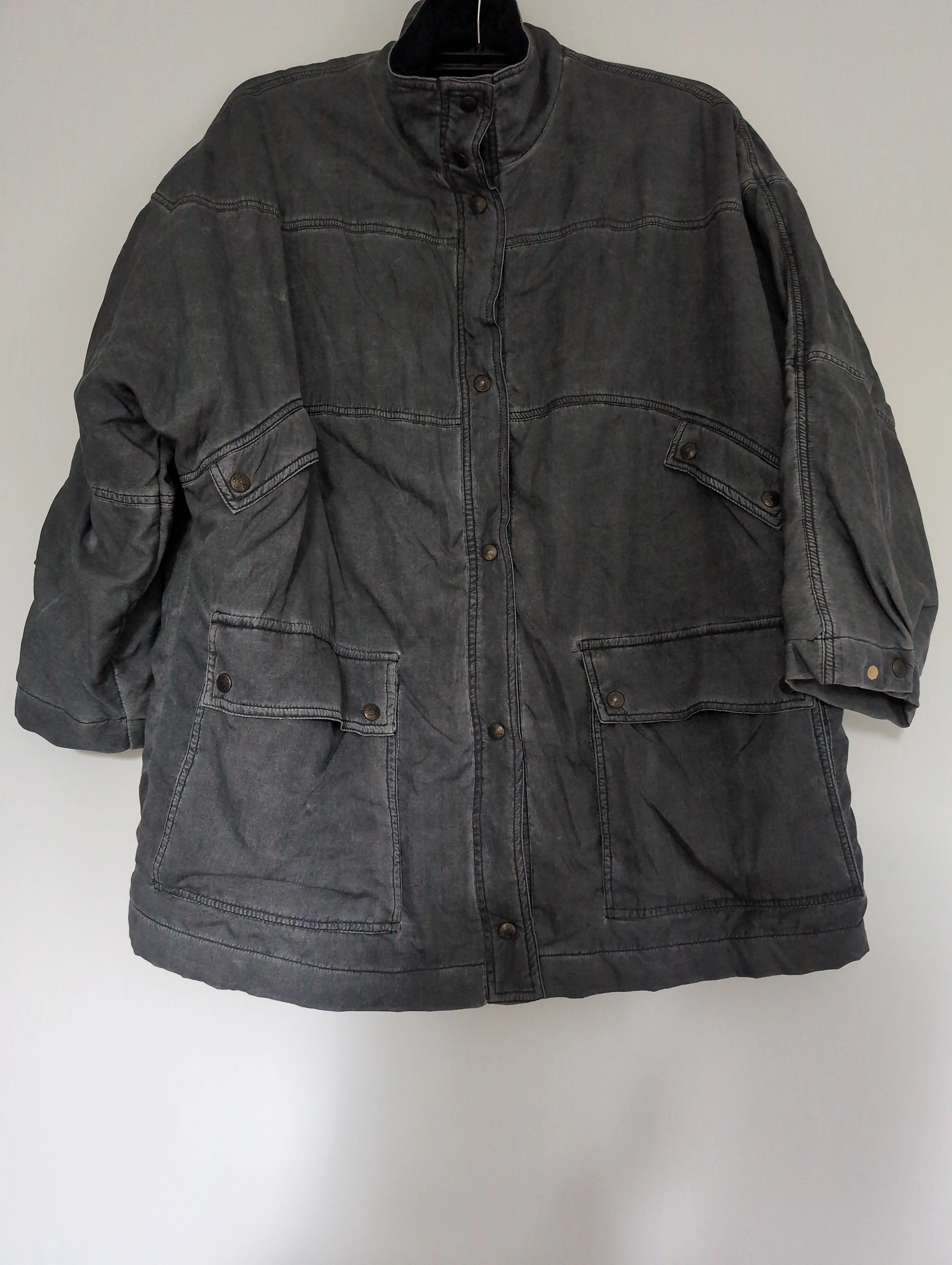 1980s-grey-melange-mens-jacket-with-short-sleeves-951811