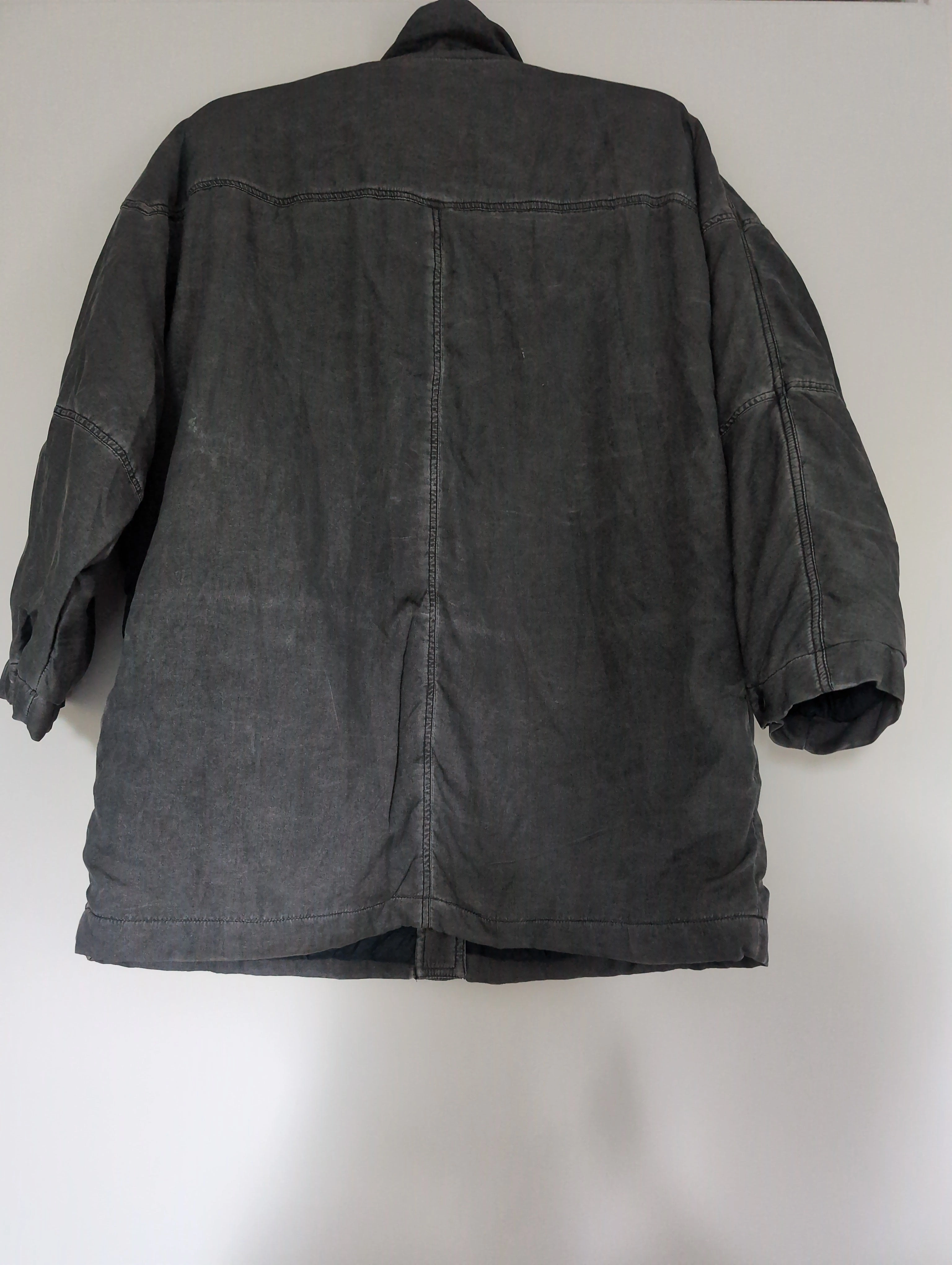 1980s Grey Melange Men's Jacket with Short Sleeves 1980s Grey Melange Men's Jacket with Short Sleeves