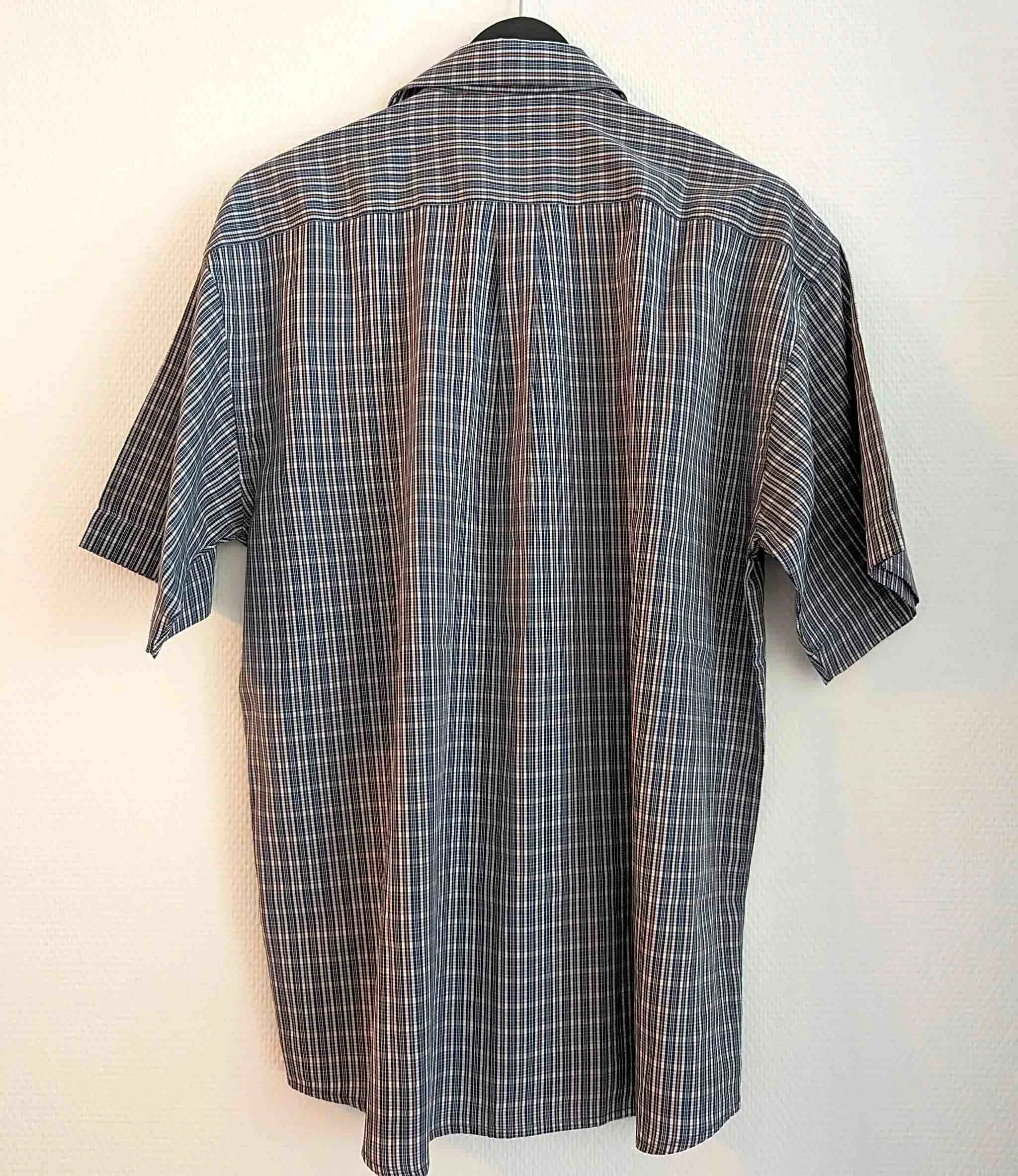 Retro GSC Dark Blue Formal Blouse | Hint of Orange | Medium Fit Retro GSC Dark Blue Formal Blouse | Hint of Orange | Medium Fit