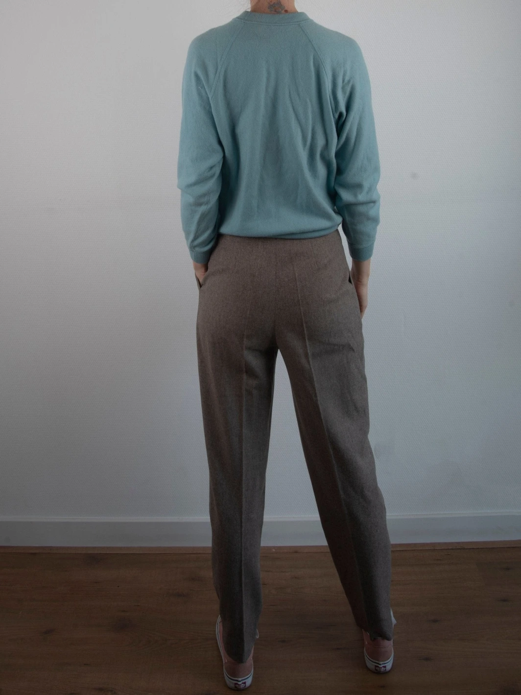 Vintage Cashmere Sweatshirt | 1980s | Babyblue Cashmere | Minimalist Vintage | Size S