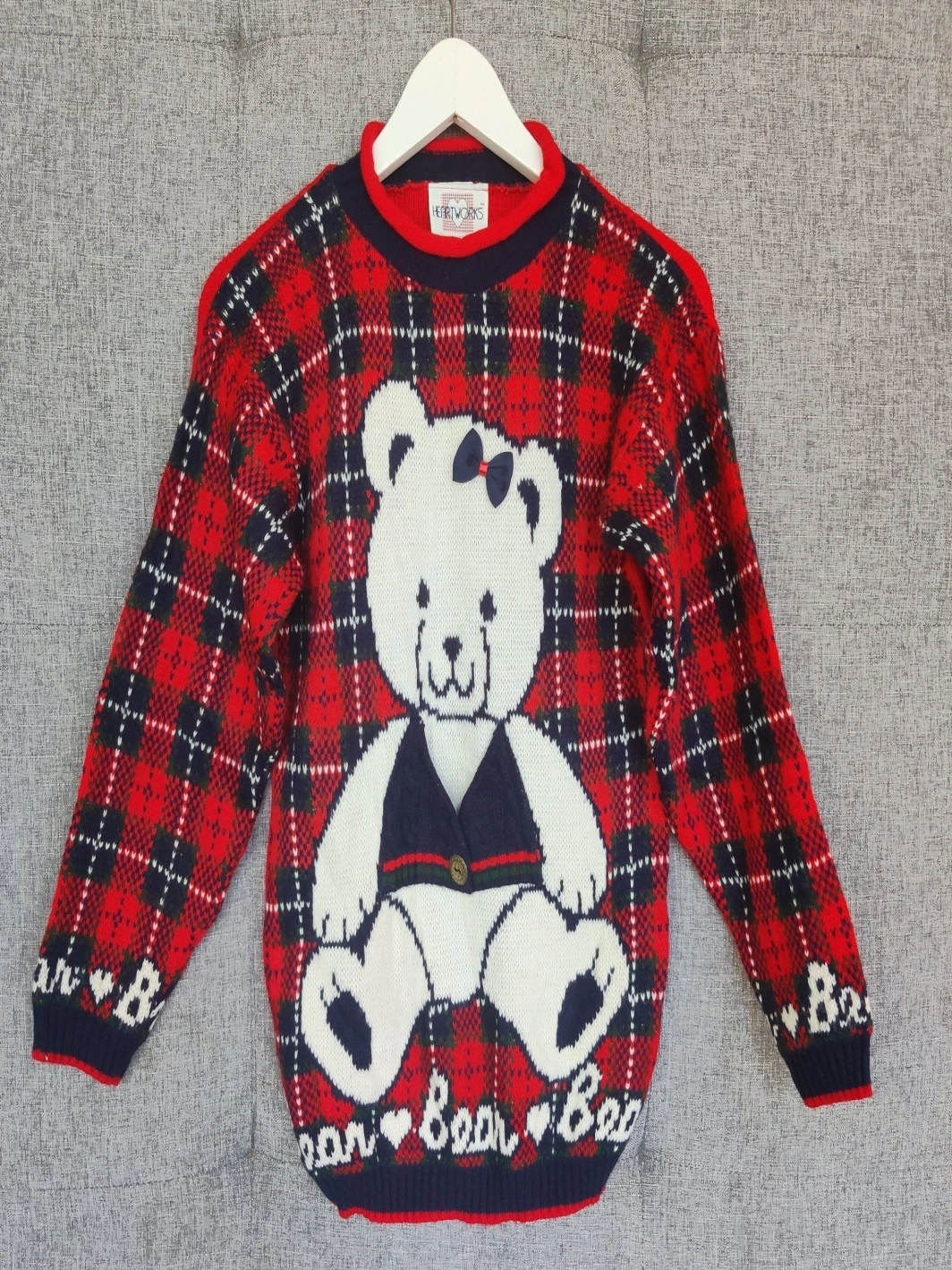 Unique Vintage Christmas Sweaters | Ugly X-MAS | 1980s Glitter |  Pinocchio Sweater | Cardigan & Sweaters