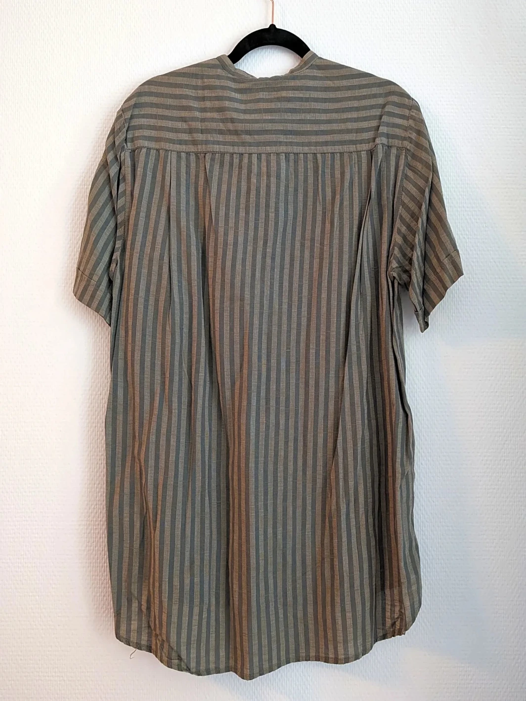 Vintage Men´s Linen Striped Shirt | Summer Essential | Medium